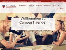Tablet Screenshot of campustiger.de
